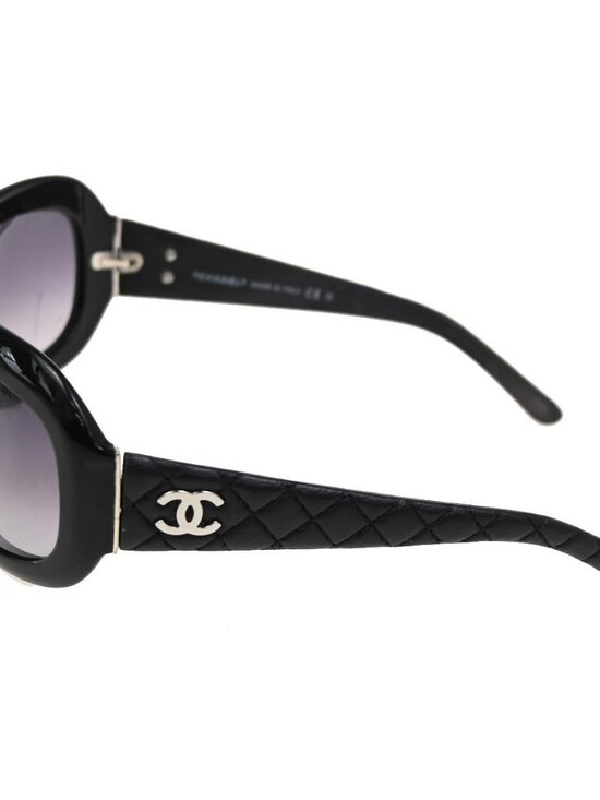 CHANEL CC Logo Matelasse Sunglasses Eye Wear Plastic Leather BK 5116-Q 30RL982 main image 12